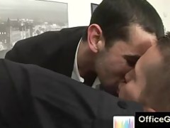 stud gives gay cock sucking at workplace
