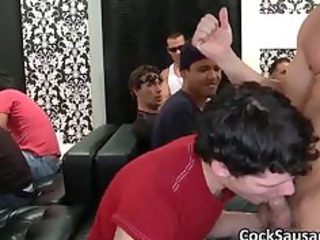 bunch of naughty gay guys go mad into restaurant